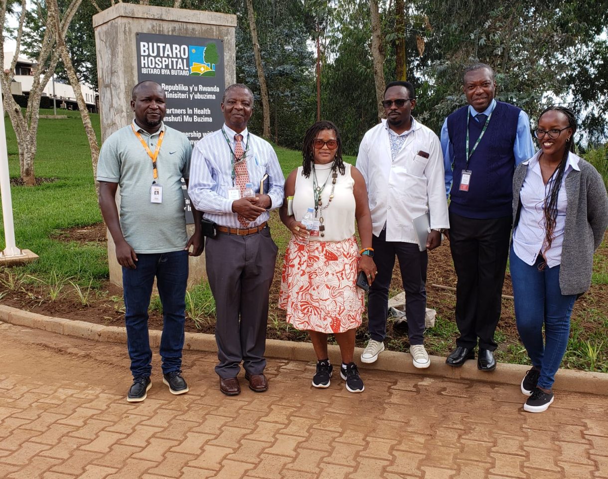 Picture with faculty members of Butaro Teaching Hospital, Rwanda